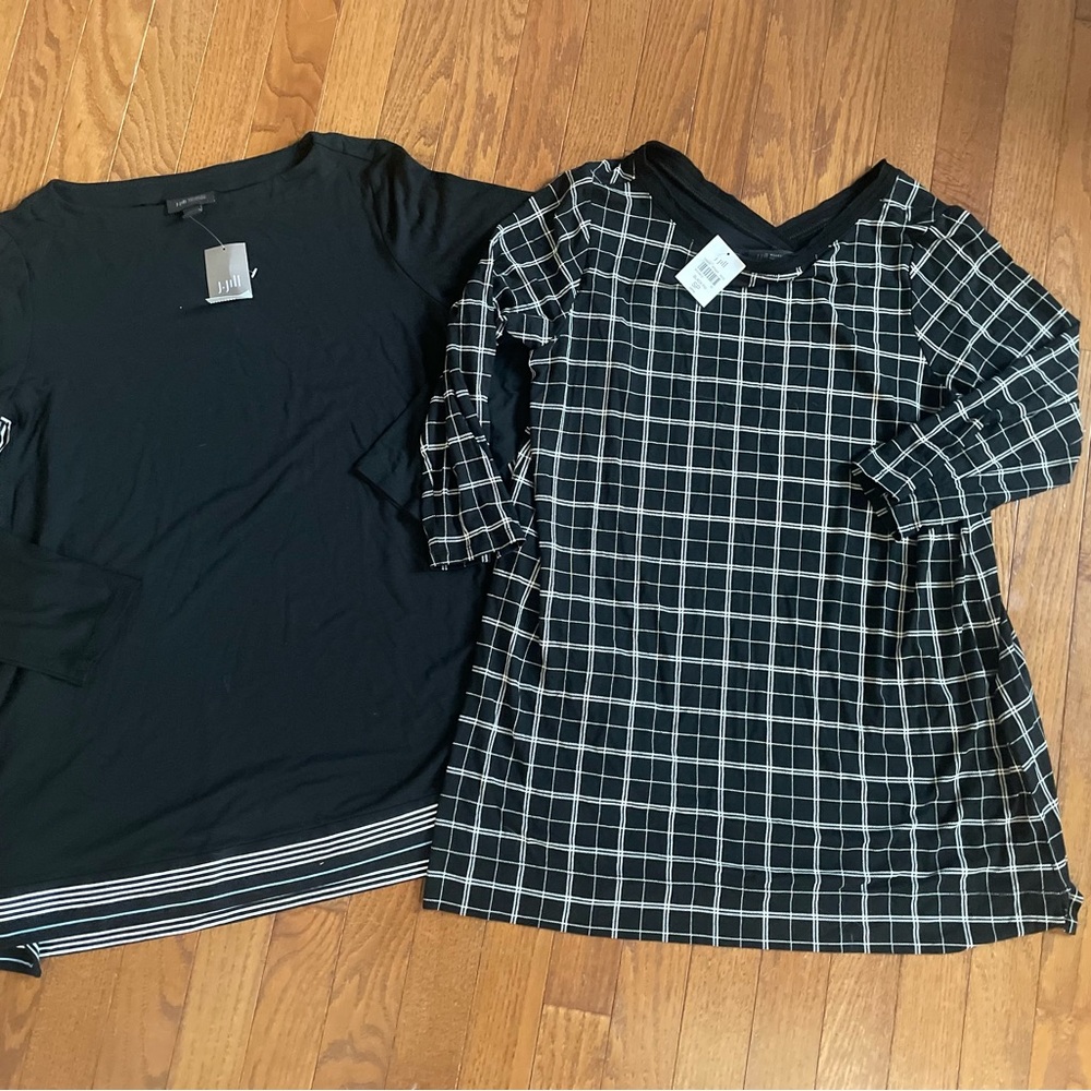 2 New J Jill Wearever Tunic Tops ~ PS
